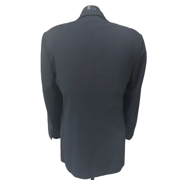 VTG Hugo Boss Men’s Black Blazer Classic Wool Sport Jacket Timeless 42R - Picture 2 of 12